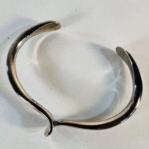 Vtg Ronnie Hurley Silver Cuff Bracelet Modernist Navajo Artisan Jewelry RH Mark